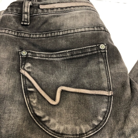 Circle of Trust Black Salt Wash Regular Fit double waist Jeans Size 30 - Picture 2 of 12